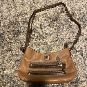 Stone&Co Cornwall brown leather boat bottom hobo shoulder bag